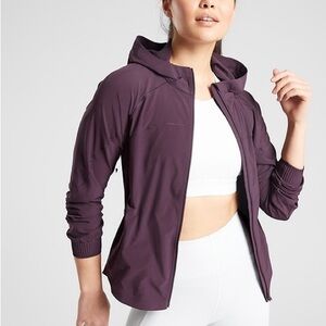 Athleta Plum Zip Hoodie Jacket